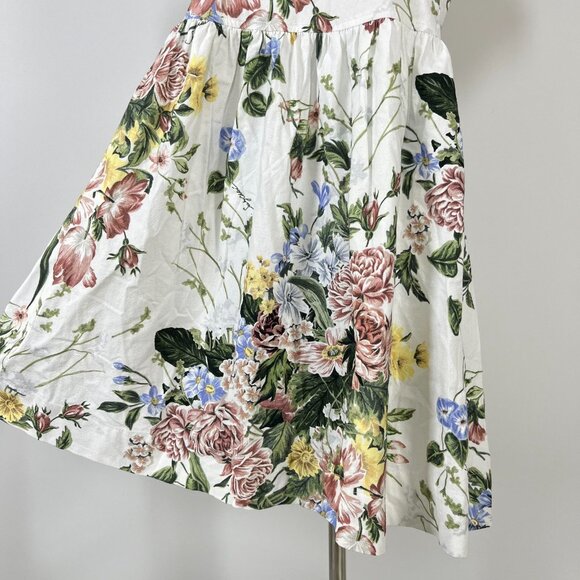 $498 NWOT SEE BY CHLOÉ Floral Print Cotton Multicolor Dress Size 36 - Picture 4 of 11